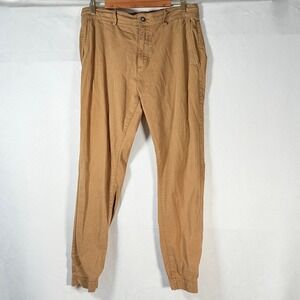 Flint and Tinder Khaki Jogger Pants Mens Size 31 Chino Stretch Casual Trousers